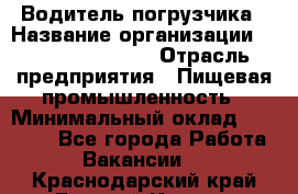 Водитель погрузчика › Название организации ­ Fusion Service › Отрасль предприятия ­ Пищевая промышленность › Минимальный оклад ­ 21 000 - Все города Работа » Вакансии   . Краснодарский край,Горячий Ключ г.